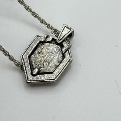 LOT 95: Collection of Silvertone Necklaces & Chains