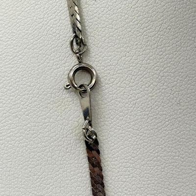 LOT 95: Collection of Silvertone Necklaces & Chains