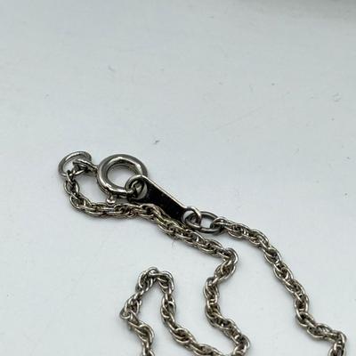 LOT 95: Collection of Silvertone Necklaces & Chains
