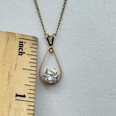 LOT 98: Wedgewood Necklace, 12k Gold Filled Celebrity Necklace in Box & Another Gold Fill Necklace (18”, 18”, 16”)