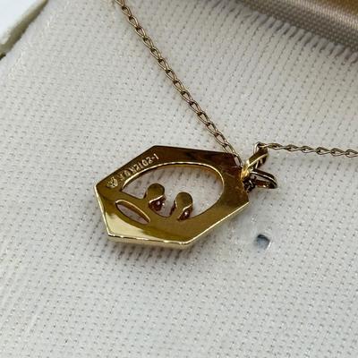 LOT 98: Wedgewood Necklace, 12k Gold Filled Celebrity Necklace in Box & Another Gold Fill Necklace (18”, 18”, 16”)