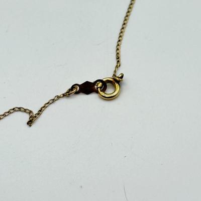 LOT 98: Wedgewood Necklace, 12k Gold Filled Celebrity Necklace in Box & Another Gold Fill Necklace (18”, 18”, 16”)