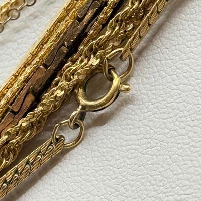LOT 99: Gold Tone Necklace Collection - various lengths