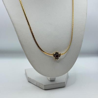 LOT 99: Gold Tone Necklace Collection - various lengths