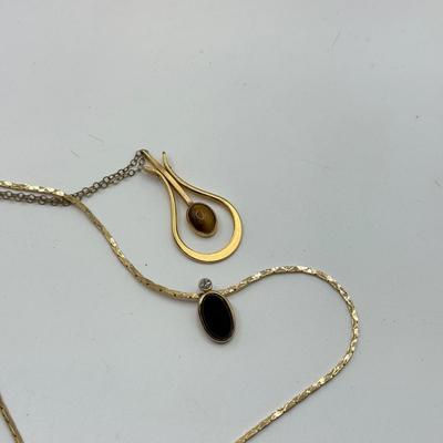 LOT 99: Gold Tone Necklace Collection - various lengths