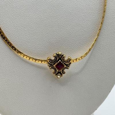 LOT 99: Gold Tone Necklace Collection - various lengths