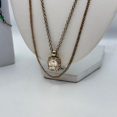 LOT 102: Goldtone Scarab Cuff Bracelet, Beautiful Green Bracelets, Necklaces & Goldtone Link Bracelet