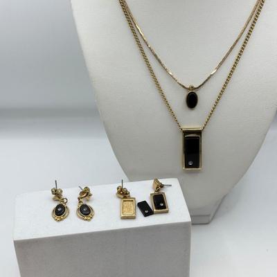 LOT 104: Necklaces w/ Coordinating Pierced Earrings