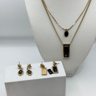 LOT 104: Necklaces w/ Coordinating Pierced Earrings