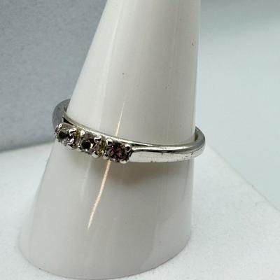 LOT 105: Avon Sterling and Glass Ring (sz 9), Avon Earrings in Box, Faux Marcasite Pieces & More