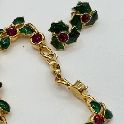 LOT 106: Christmas & More Costume Jewelry Collection: Bracelets, Earrings & More