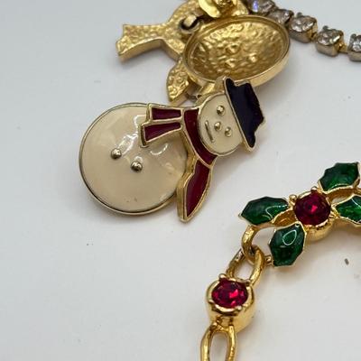 LOT 106: Christmas & More Costume Jewelry Collection: Bracelets, Earrings & More
