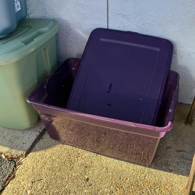 LOT 120: Five Different Sized Totes for Storage, Organization, or Estate Sale Pickups