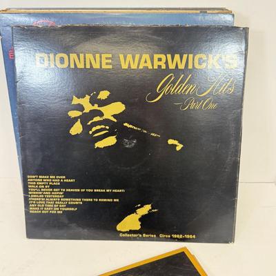 LOT 128: Vinyl Record Albums: Donna Summer, Dionne Warwick, Stevie Wonder, Nat King Cole & More