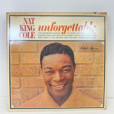 LOT 128: Vinyl Record Albums: Donna Summer, Dionne Warwick, Stevie Wonder, Nat King Cole & More