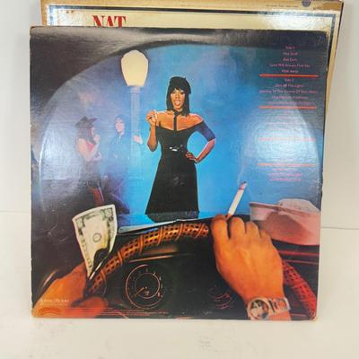 LOT 128: Vinyl Record Albums: Donna Summer, Dionne Warwick, Stevie Wonder, Nat King Cole & More