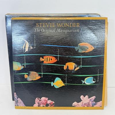 LOT 128: Vinyl Record Albums: Donna Summer, Dionne Warwick, Stevie Wonder, Nat King Cole & More