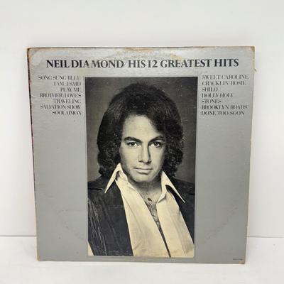 LOT 129: Vintage 1960s Vinyl Record Albums: Elvis in Hollywood, Neil Diamond, The Beach Boys, Frankie Valli, The Mamas & the Papas...