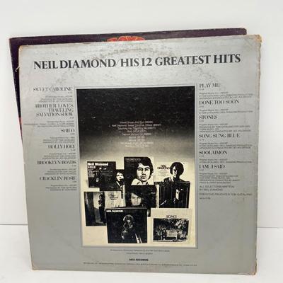 LOT 129: Vintage 1960s Vinyl Record Albums: Elvis in Hollywood, Neil Diamond, The Beach Boys, Frankie Valli, The Mamas & the Papas...