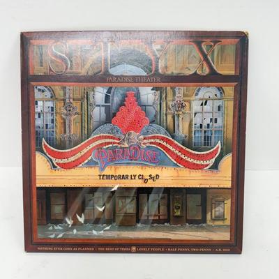 LOT 130: 1980s Vinyl Record Albums: Styx, The Fixx, The Cars, Billy Joel (LIST IN DESCRIPTION)