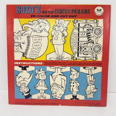 LOT 131: Hercules Disney on Ice Memorabilia w/ Collection of Children's Vinyl Records: Original Sesame Street Cast Recording, Bozo...