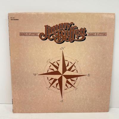 LOT 133: Jimmy Buffett Vinyl Record Albums: Floridays, Changes in Latitudes / Changes in Attitudes, Volcano, A1A, Coconut Telegraph, Last...