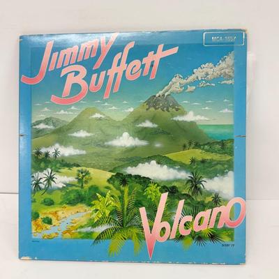 LOT 133: Jimmy Buffett Vinyl Record Albums: Floridays, Changes in Latitudes / Changes in Attitudes, Volcano, A1A, Coconut Telegraph, Last...