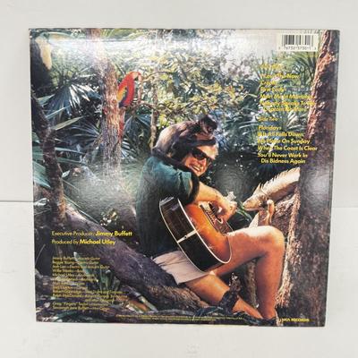 LOT 133: Jimmy Buffett Vinyl Record Albums: Floridays, Changes in Latitudes / Changes in Attitudes, Volcano, A1A, Coconut Telegraph, Last...