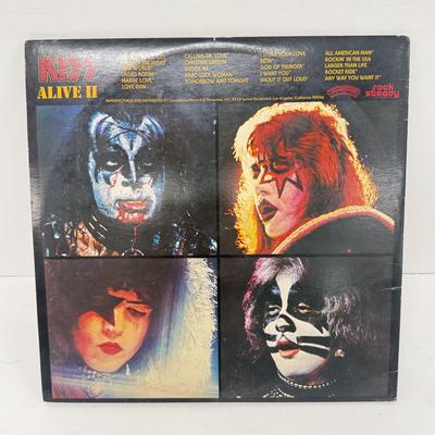 LOT 134: KISS Vinyl Record Album Collection: Love Gun, Hotter than Hell, Live Albums & More