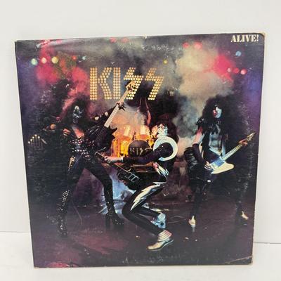 LOT 134: KISS Vinyl Record Album Collection: Love Gun, Hotter than Hell, Live Albums & More