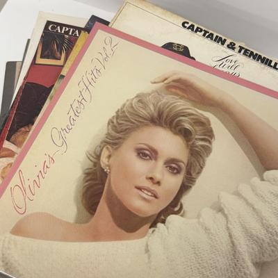 LOT 136: Stack of Various Vintage Vinyl Record Albums - Christmas Themed, Bill Cosby, 45s & More