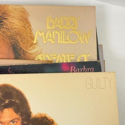 LOT 136: Stack of Various Vintage Vinyl Record Albums - Christmas Themed, Bill Cosby, 45s & More