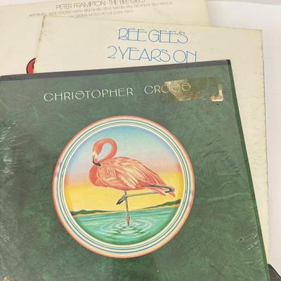 LOT 136: Stack of Various Vintage Vinyl Record Albums - Christmas Themed, Bill Cosby, 45s & More