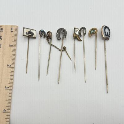 LOT 139: Vintage Western / Horse Themed Hat / Stick Pins