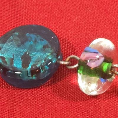 LOT 144: Silver-tone Bow Rhinestone Necklace, Premier Designs Murano Art Glass Style Beaded Necklace & Bracelet, Silver-tone Chain...