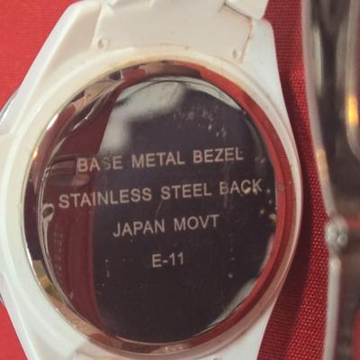 LOT 146: Silver-tone Bangle Bracelets with Charms, Alex and Ani Necklace, and Premier Designs White Hot Watch