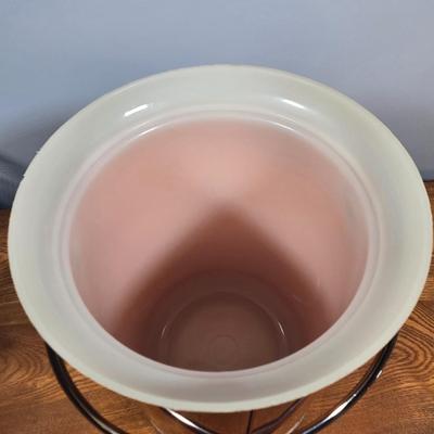 LOT 148: Cristal D'Arques Longchamp Lead Crystal Pitcher, Godinger Lexington Crystal Goblets, and Vintage Kromex MCM Copper Color...