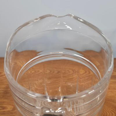 LOT 148: Cristal D'Arques Longchamp Lead Crystal Pitcher, Godinger Lexington Crystal Goblets, and Vintage Kromex MCM Copper Color...