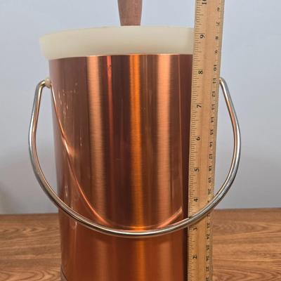 LOT 148: Cristal D'Arques Longchamp Lead Crystal Pitcher, Godinger Lexington Crystal Goblets, and Vintage Kromex MCM Copper Color...