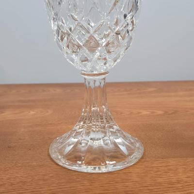 LOT 148: Cristal D'Arques Longchamp Lead Crystal Pitcher, Godinger Lexington Crystal Goblets, and Vintage Kromex MCM Copper Color...