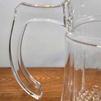 LOT 148: Cristal D'Arques Longchamp Lead Crystal Pitcher, Godinger Lexington Crystal Goblets, and Vintage Kromex MCM Copper Color...