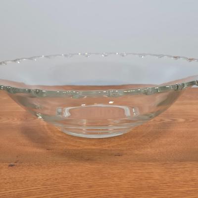 LOT 149: Vintage Ivy Etched Boopie Base Cocktail Glasses, Etched Glass Pilsner Glasses, Vintage Fostoria Century Glass Bowl Flared...