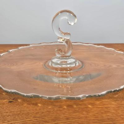 LOT 149: Vintage Ivy Etched Boopie Base Cocktail Glasses, Etched Glass Pilsner Glasses, Vintage Fostoria Century Glass Bowl Flared...