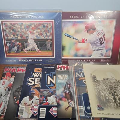 LOT 156: Pride of the Phillies Pictures, 2009 Philadelphia Phillies Yearbook, and More