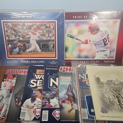 LOT 156: Pride of the Phillies Pictures, 2009 Philadelphia Phillies Yearbook, and More