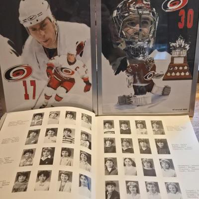 LOT 157: Hockey Cards Featuring Lindros, LeClair, Boucher, and More/ Rod Brind'Amour Autographed Photo with COA, Cards, Bobble Head,...