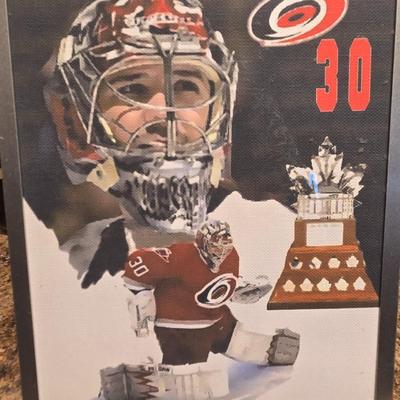 LOT 157: Hockey Cards Featuring Lindros, LeClair, Boucher, and More/ Rod Brind'Amour Autographed Photo with COA, Cards, Bobble Head,...