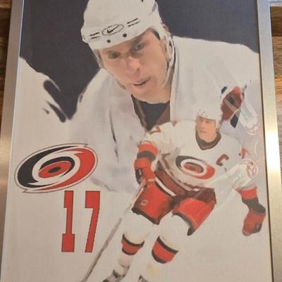 LOT 157: Hockey Cards Featuring Lindros, LeClair, Boucher, and More/ Rod Brind'Amour Autographed Photo with COA, Cards, Bobble Head,...