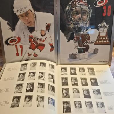LOT 157: Hockey Cards Featuring Lindros, LeClair, Boucher, and More/ Rod Brind'Amour Autographed Photo with COA, Cards, Bobble Head,...