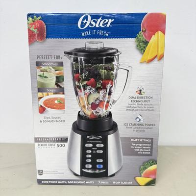LOT 186: NIB Oster Fresh & Versatile Reverse Crush 500 Blender